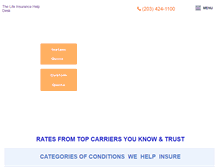 Tablet Screenshot of lifeinsurancehelpdesk.com